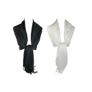 CTM Women's Classic Pashmina Style Shawl Wraps